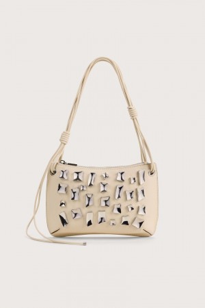 Bolsa de Hombro Cult Gaia Malaya Blancas | GKTQO-8459