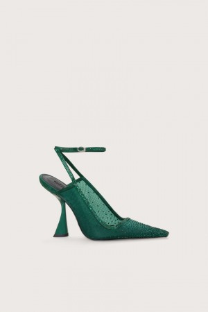 Sandalias Cult Gaia Diya Sling Back Verde | CUMRO-0682