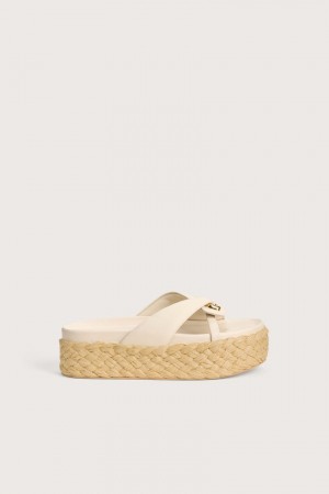 Sandalias Plataforma Cult Gaia Blythe Blancas | ISDLN-2934