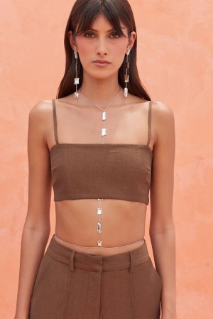 Top Cult Gaia Tereza Marrones | ISTMK-3218