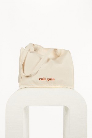 Tote Cult Gaia Reusable Creme | XWCEA-4610