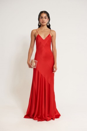 Vestido Cult Gaia Crissy Gown Rojas | VKZDC-4317