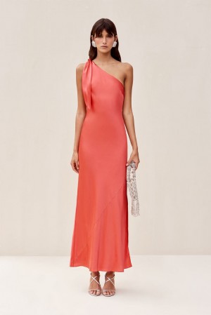 Vestido Cult Gaia Kamila Gown Coral | RYIJP-0126