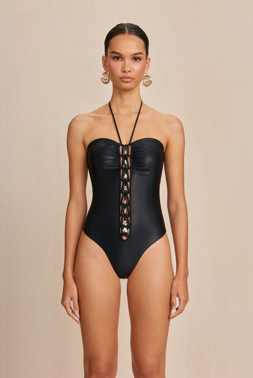 Body Cult Gaia Elorie One Piece Negras | GAQJE-2495