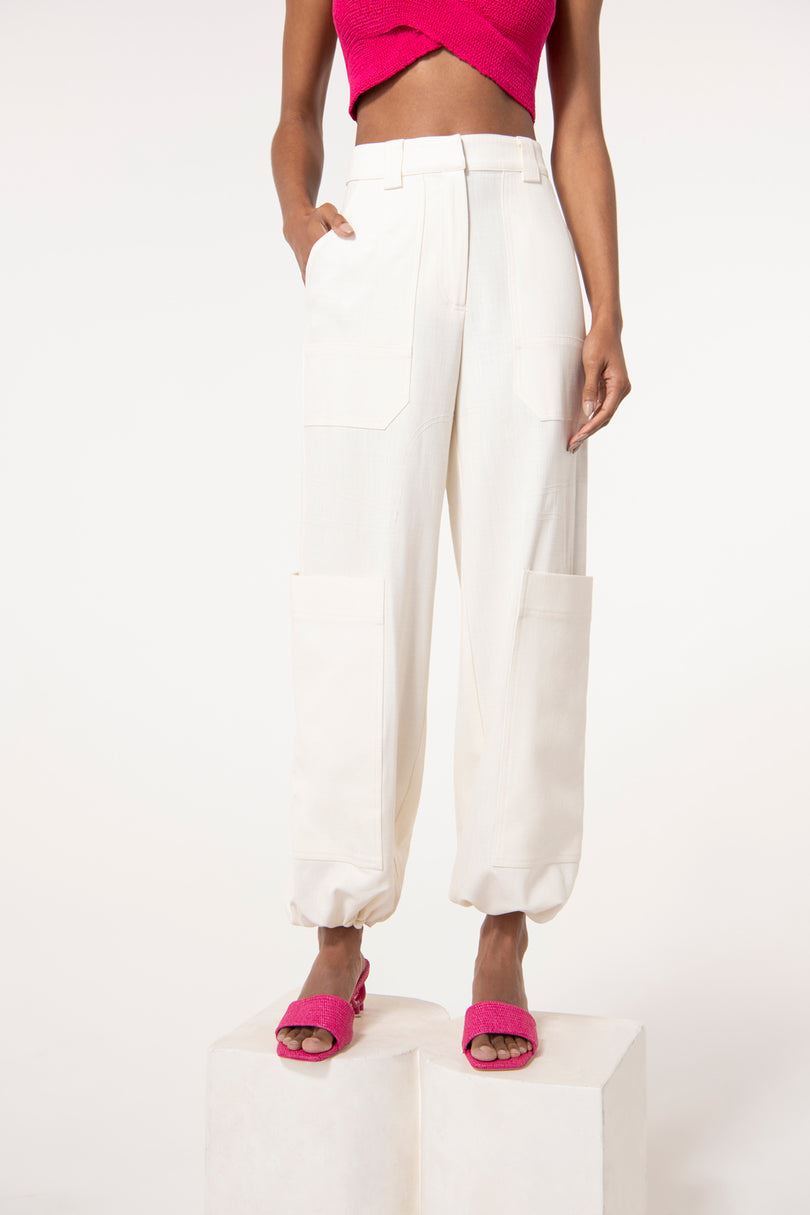 Pantalon Cult Gaia Wynn Blancas | DJUYM-3721