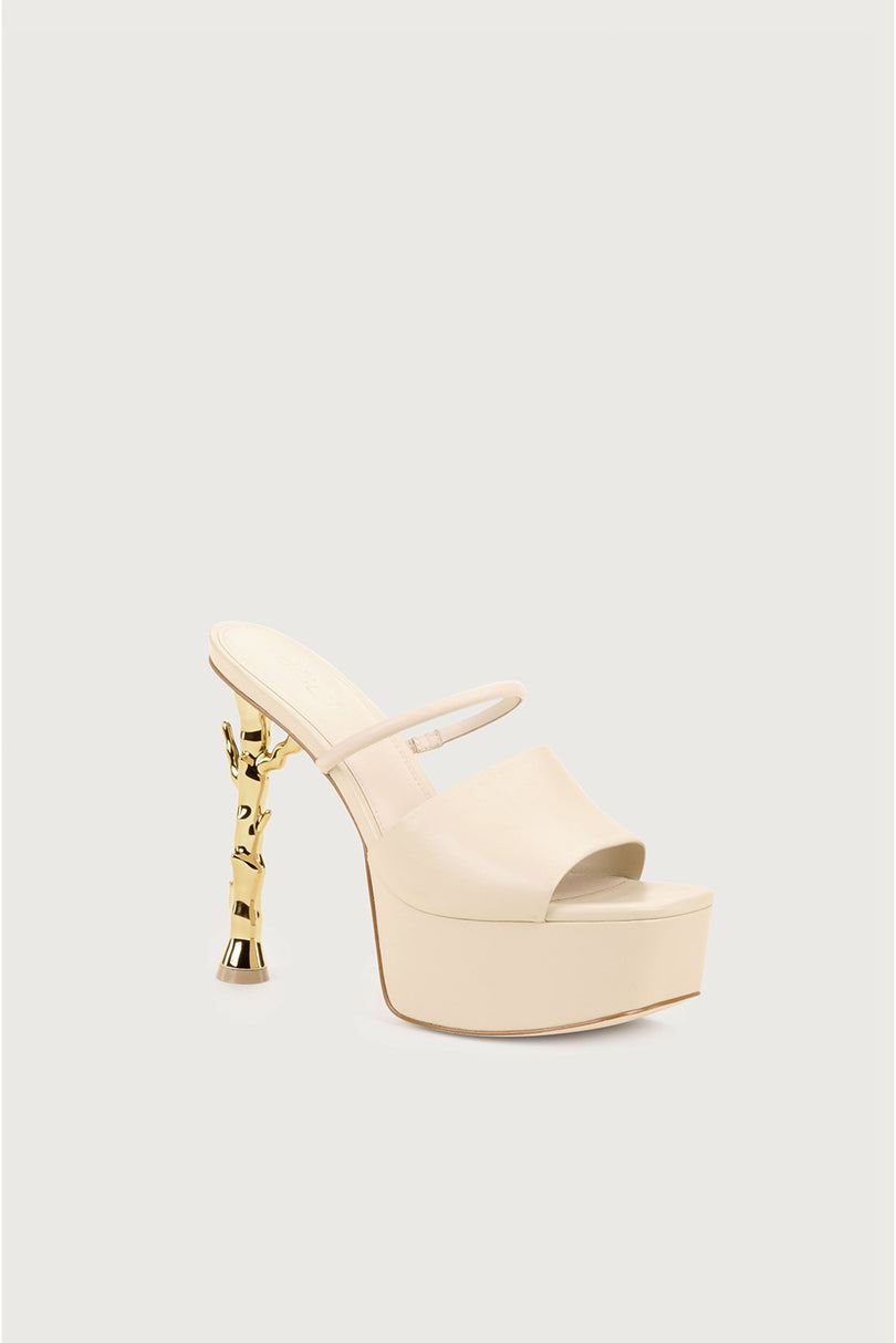 Sandalias Cult Gaia Mica Blancas | AYWUR-7680