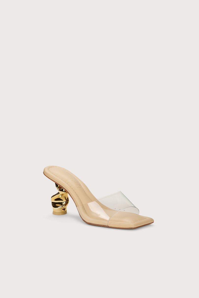 Sandalias Cult Gaia Scrunch Beige | YZAWX-5407