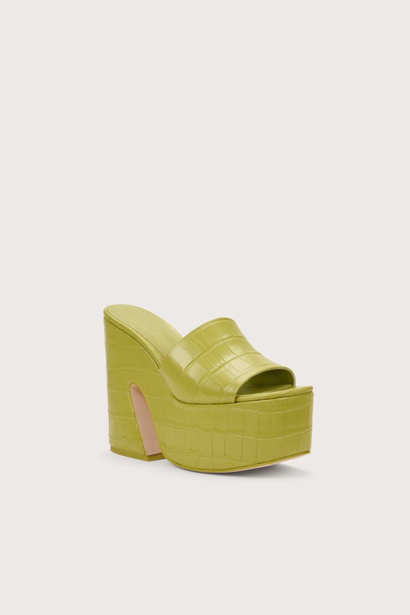 Sandalias Plataforma Cult Gaia Daria Verde | XVJAH-4172