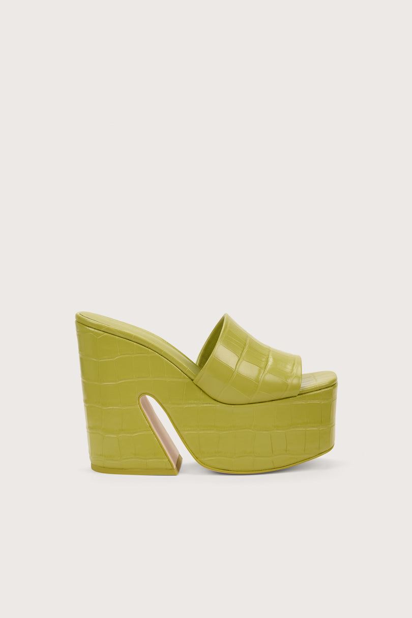 Sandalias Plataforma Cult Gaia Daria Verde | XVJAH-4172