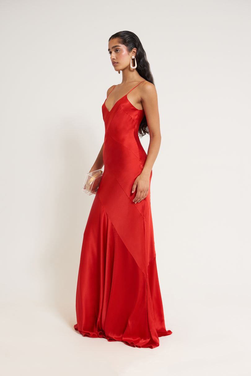 Vestido Cult Gaia Crissy Gown Rojas | VKZDC-4317