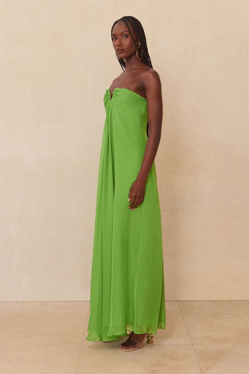 Vestido Cult Gaia Janelle Gown Verde | JFKAC-5890