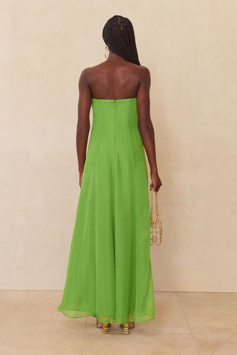 Vestido Cult Gaia Janelle Gown Verde | JFKAC-5890