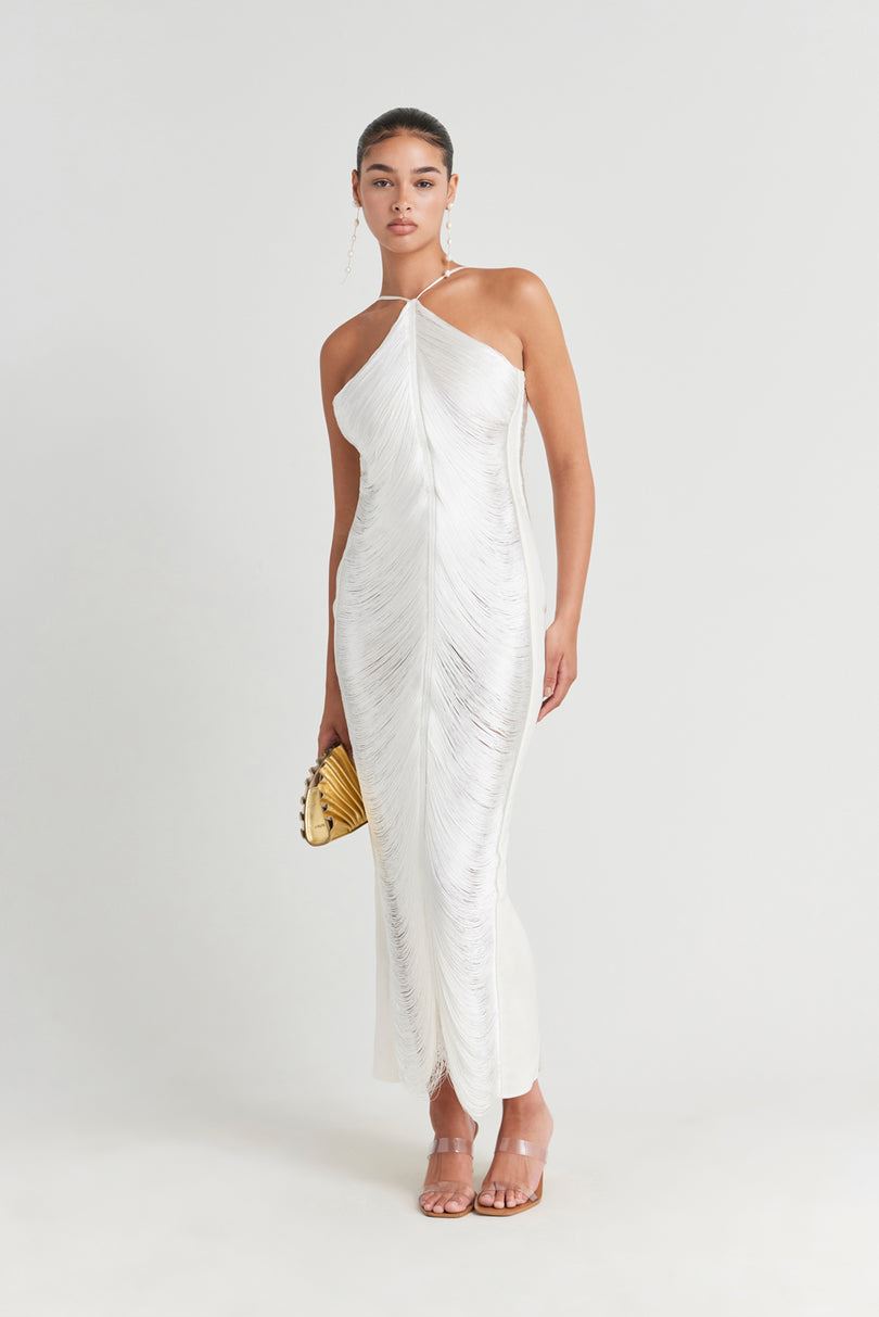 Vestido Cult Gaia Renata Gown Blancas | NZRFQ-1498